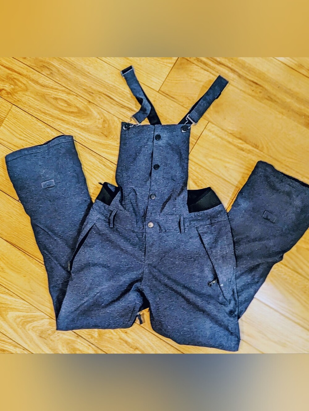 Roxy DryFlight 15K Women’s Snow Bib Ski Pants Grey Size L